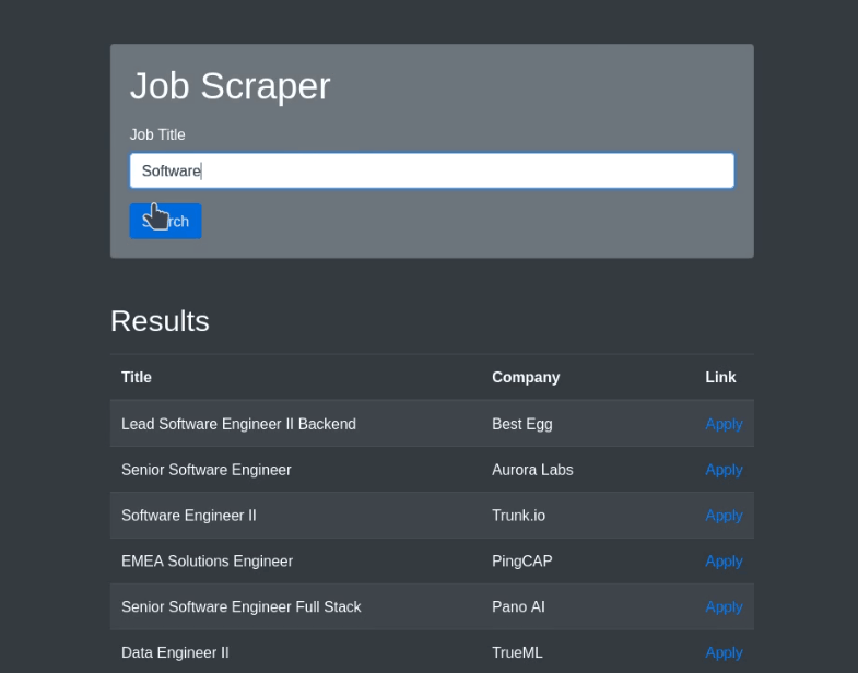 Python Web Scraper